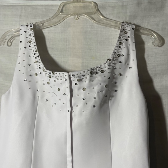 Light In The Box White Party, Formal, Wedding Dress. Sleeveless. Bling. NWT - Picture 4 of 13